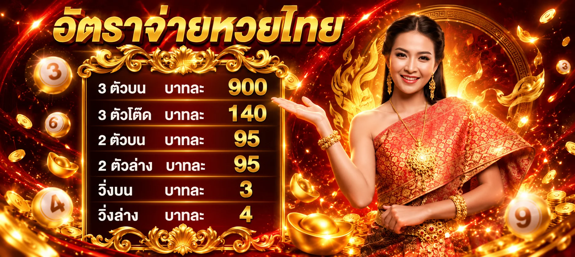 แทงหวยออนไลน์ทุกประเภทจ่ายบาทละ 900 กับ บาคาร่า888